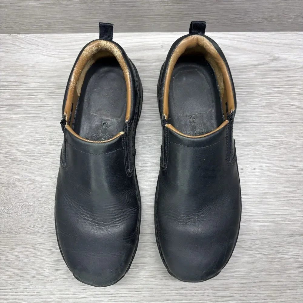 Red Wing 8700 Slip On Work Shoes Mens 9 E2 Black Leather Slip Resistant Utility